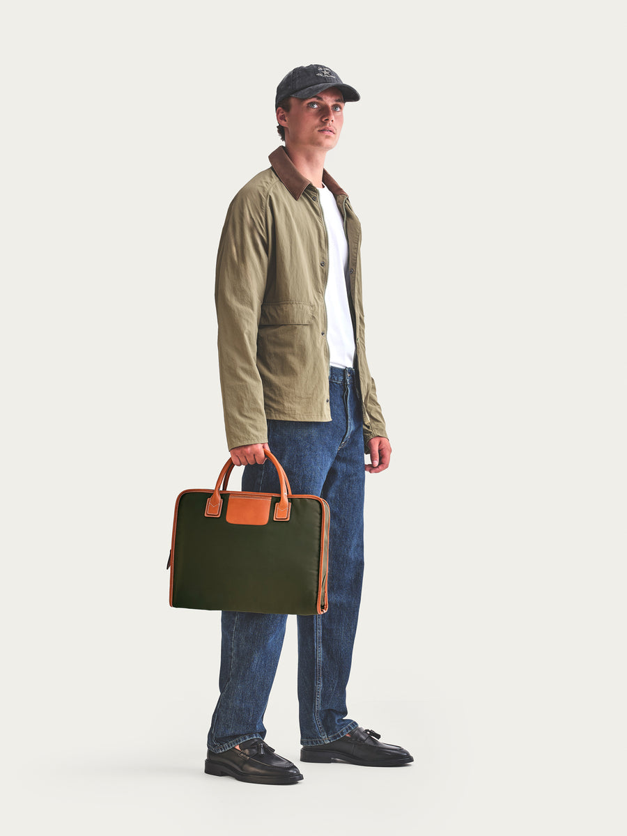 The Inside Out - Green/Cognac