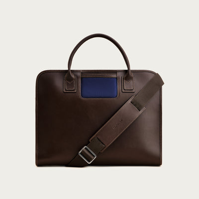 The Messenger - Espresso/Navy