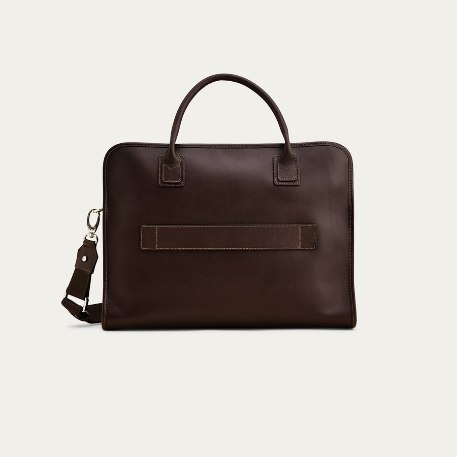 The Messenger - Espresso/Navy