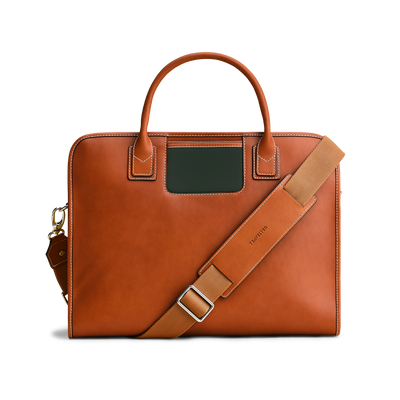 The Messenger - Cognac/Green