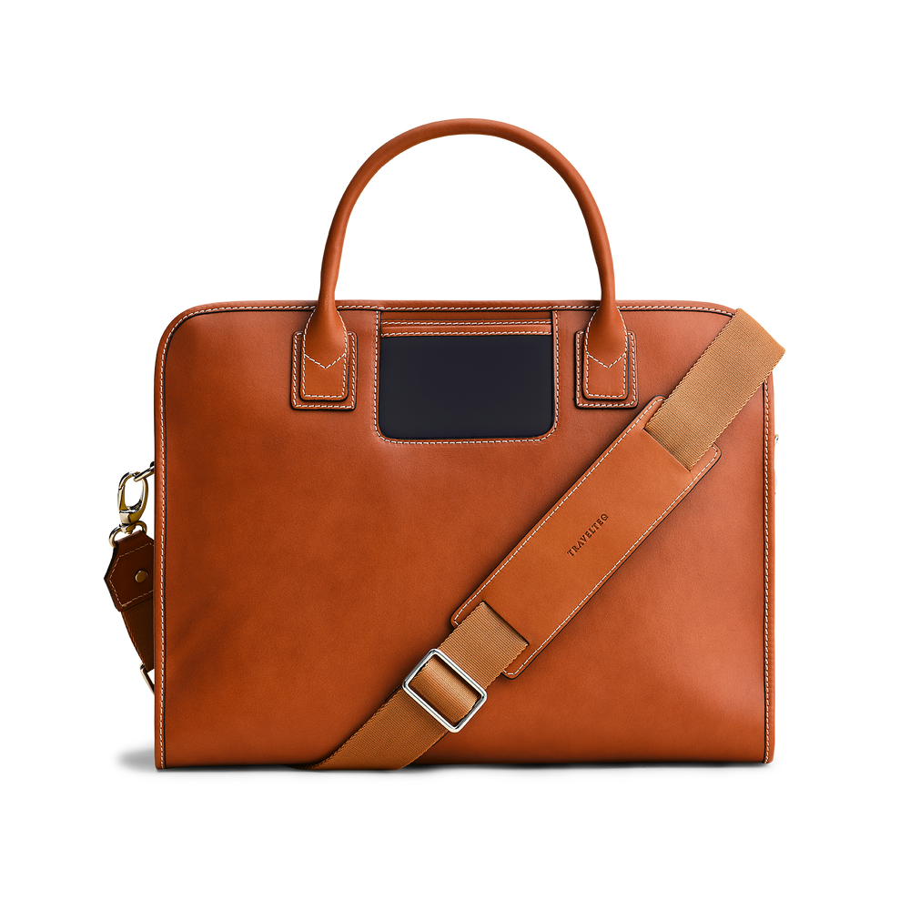 The Messenger - Cognac/Navy