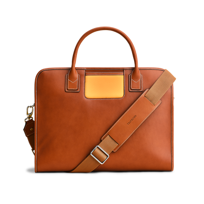 The Messenger - Cognac/Orange