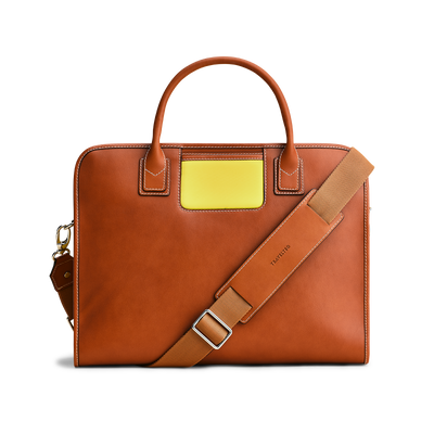 The Messenger - Cognac/Yellow