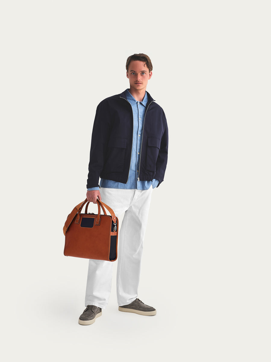 The Messenger - Cognac/Navy