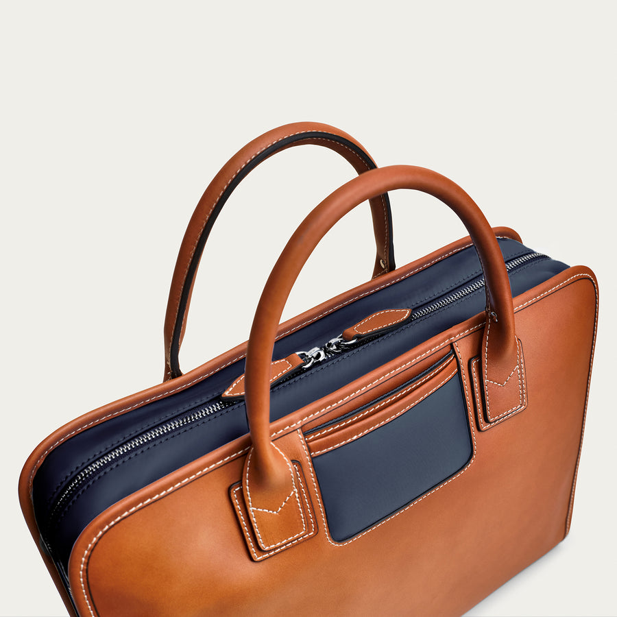 The Messenger - Cognac/Navy