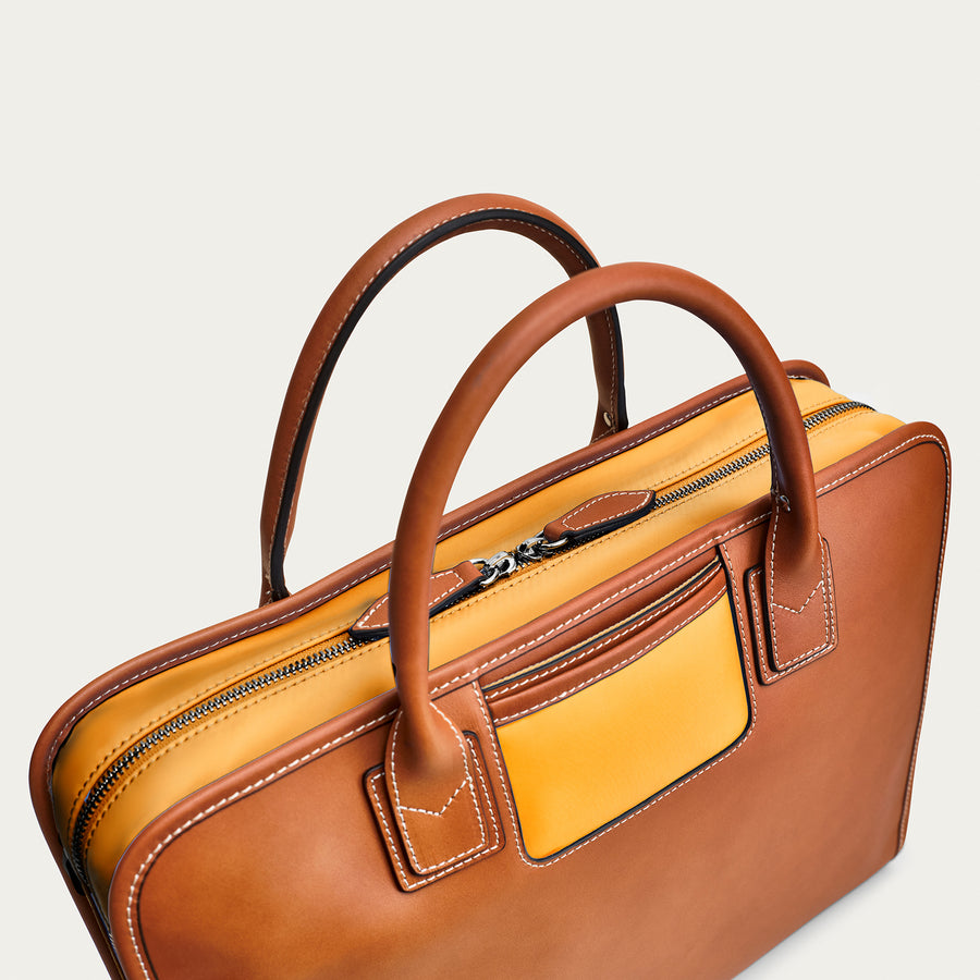 The Messenger - Cognac/Orange