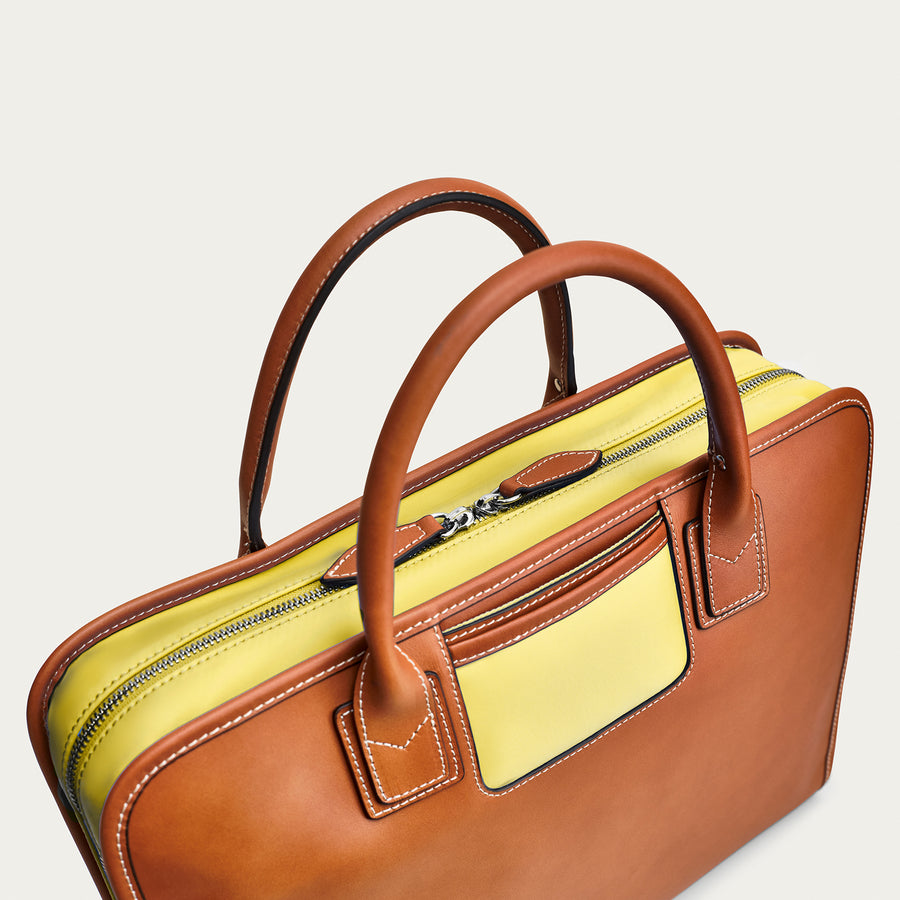 The Messenger - Cognac/Yellow