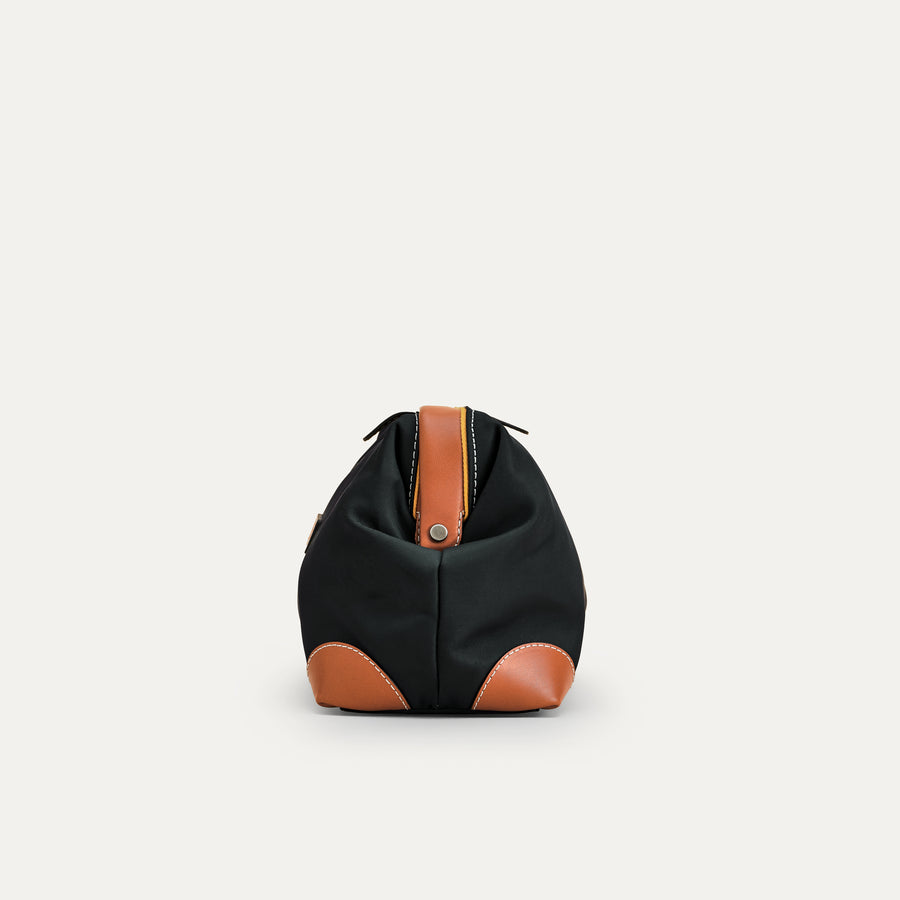 Toiletry Bag - Green/Cognac