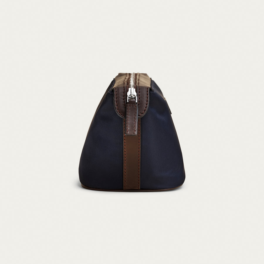 Toiletry Bag - Navy/Espresso