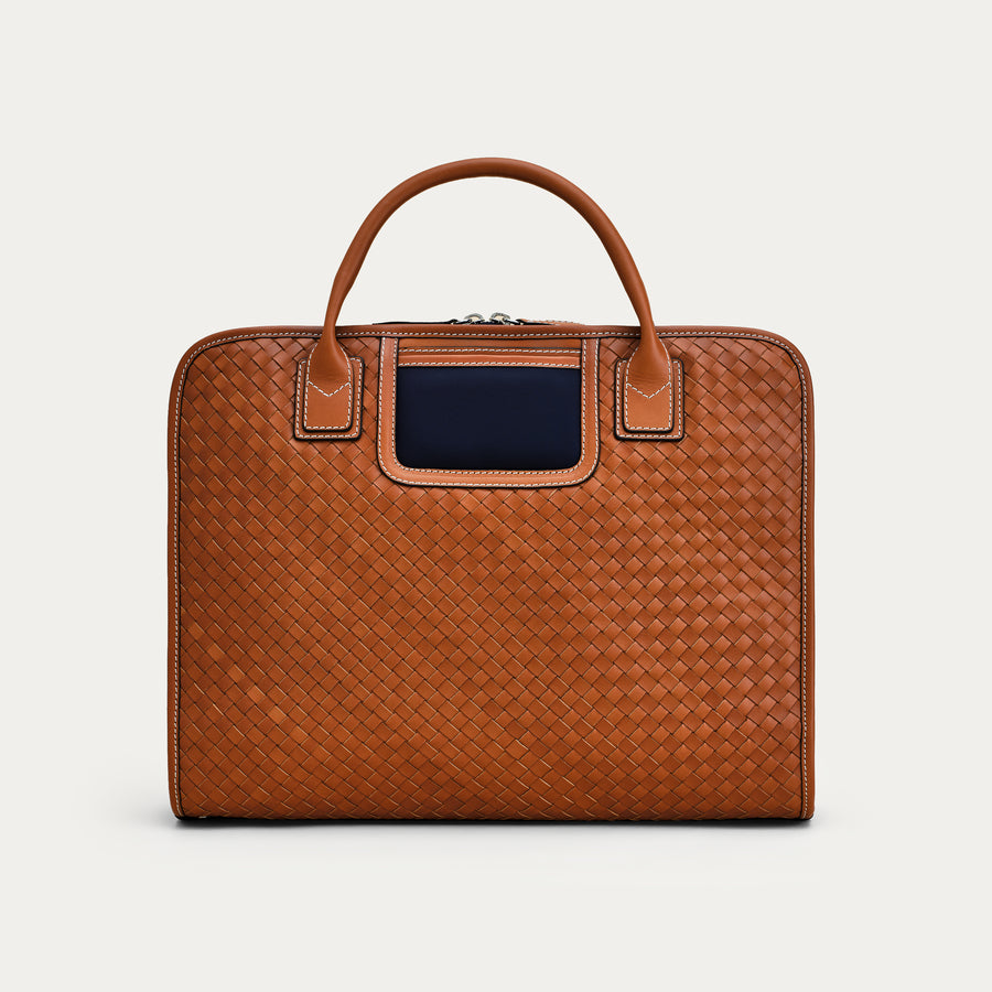 The Woven - Cognac/Navy