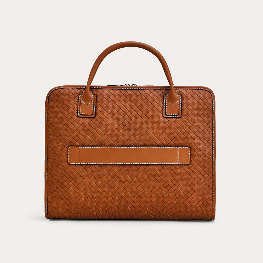 The Woven - Cognac/Navy