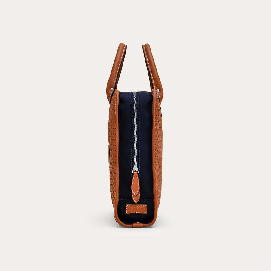 The Woven - Cognac/Navy