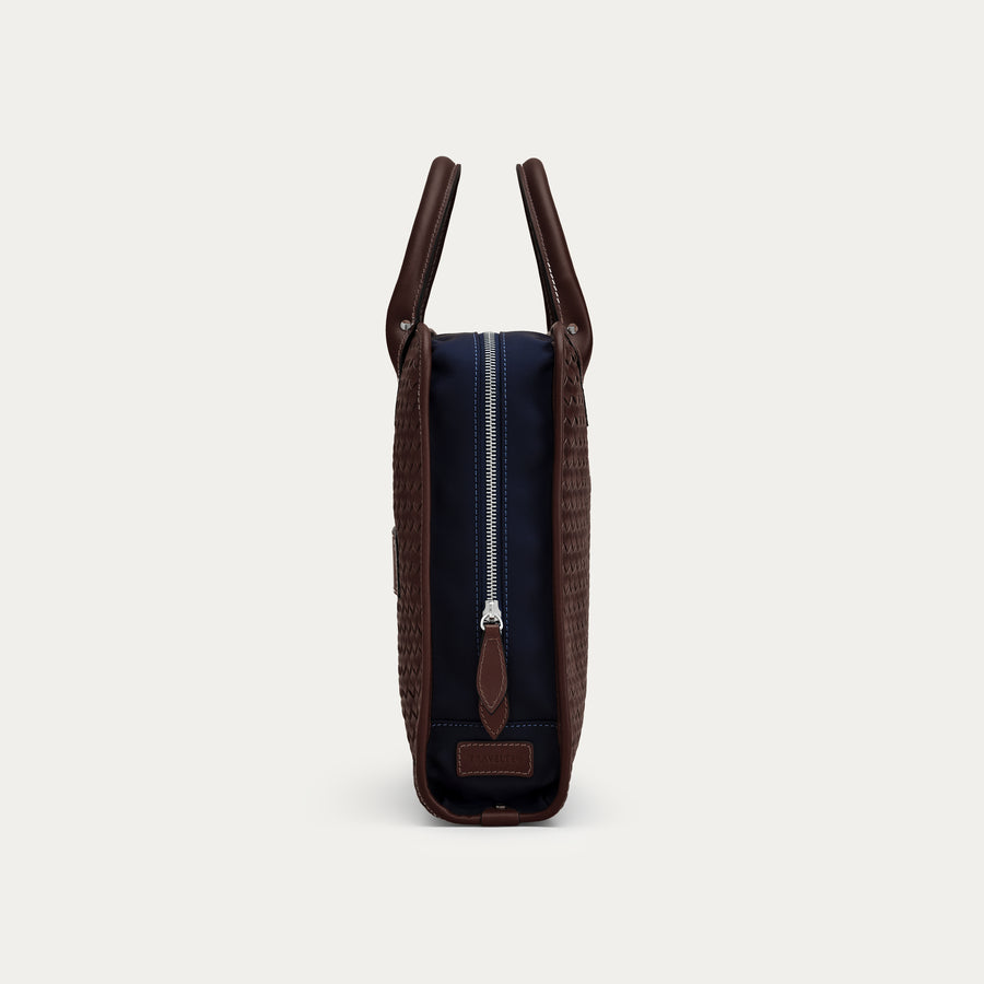 The Woven - Espresso/Navy