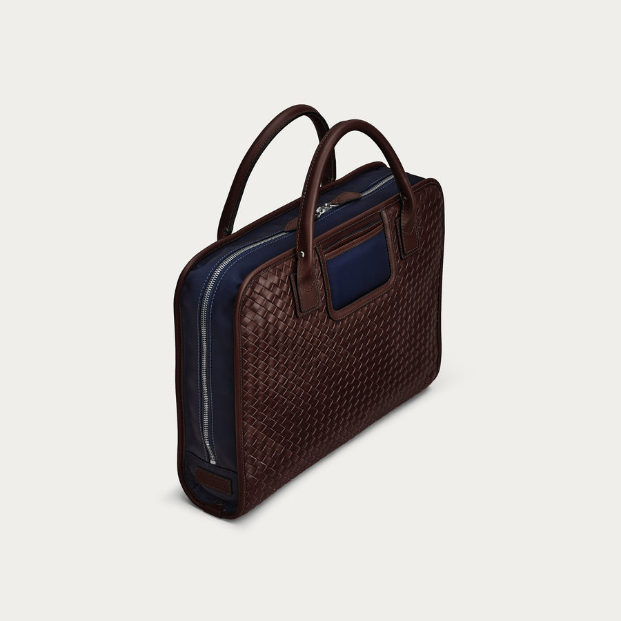The Woven - Espresso/Navy