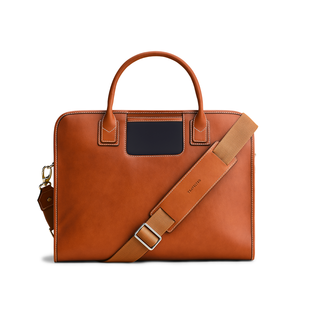 The Messenger - Cognac/Navy