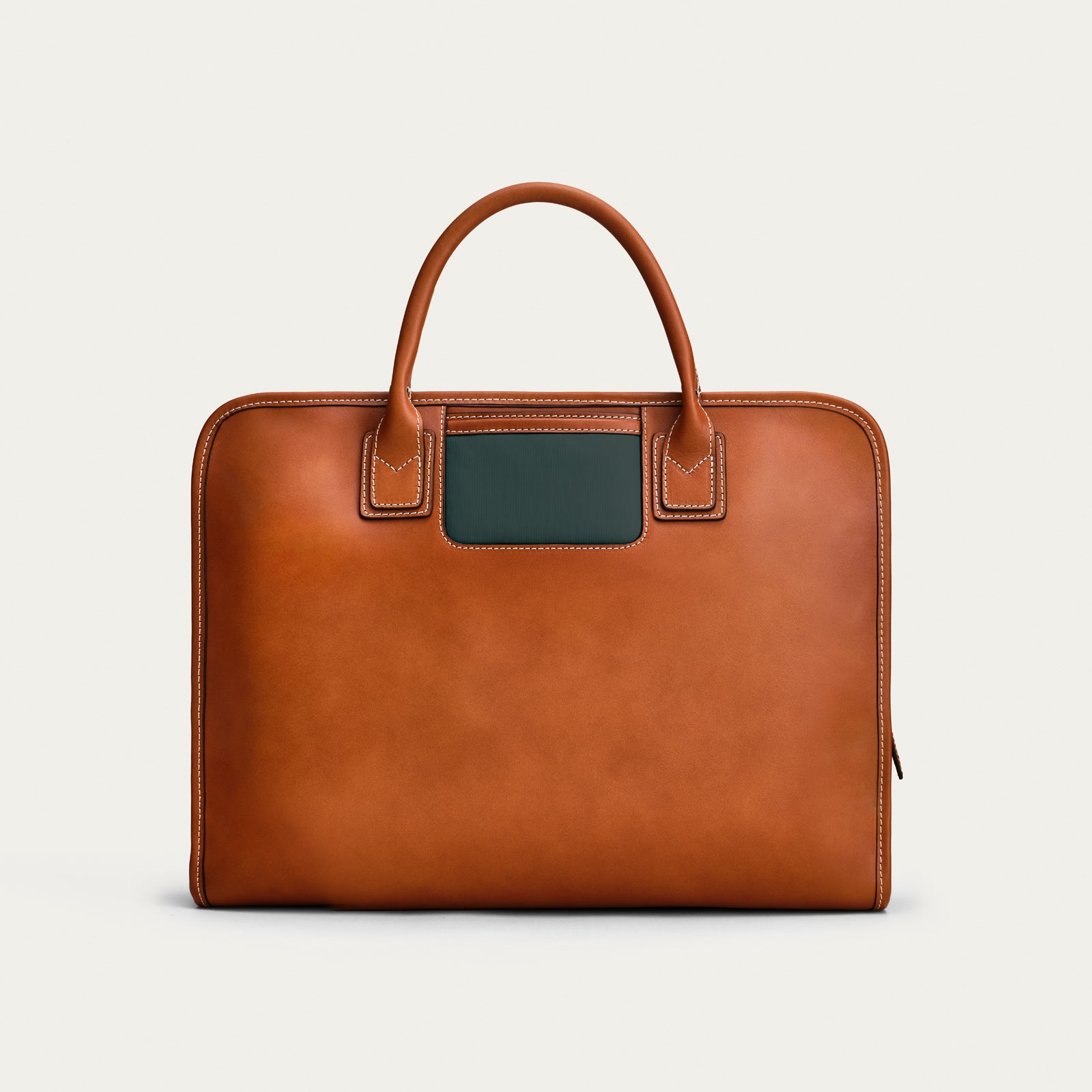 The Briefcase Cognac Green Travelteq