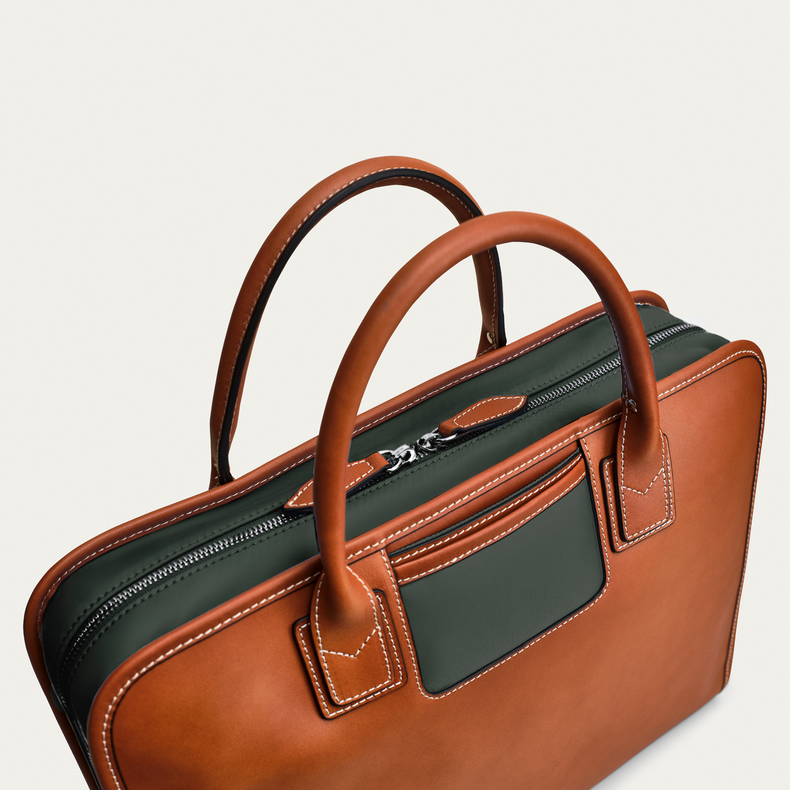 The Messenger - Cognac/Green