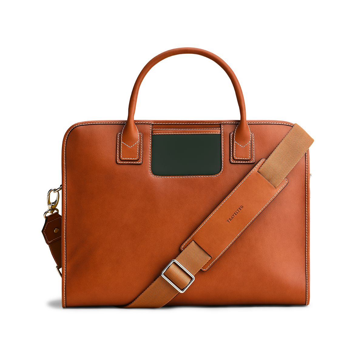 The Messenger - Cognac/Green