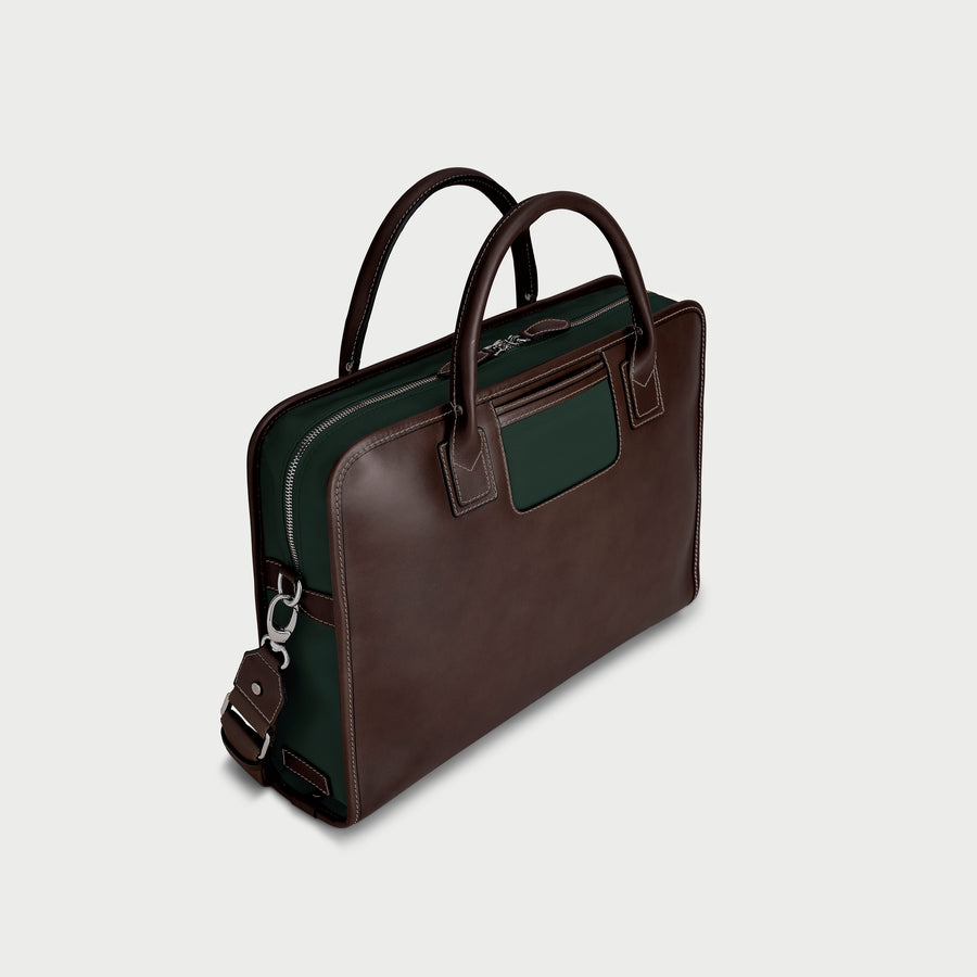 The Messenger - Espresso/Green
