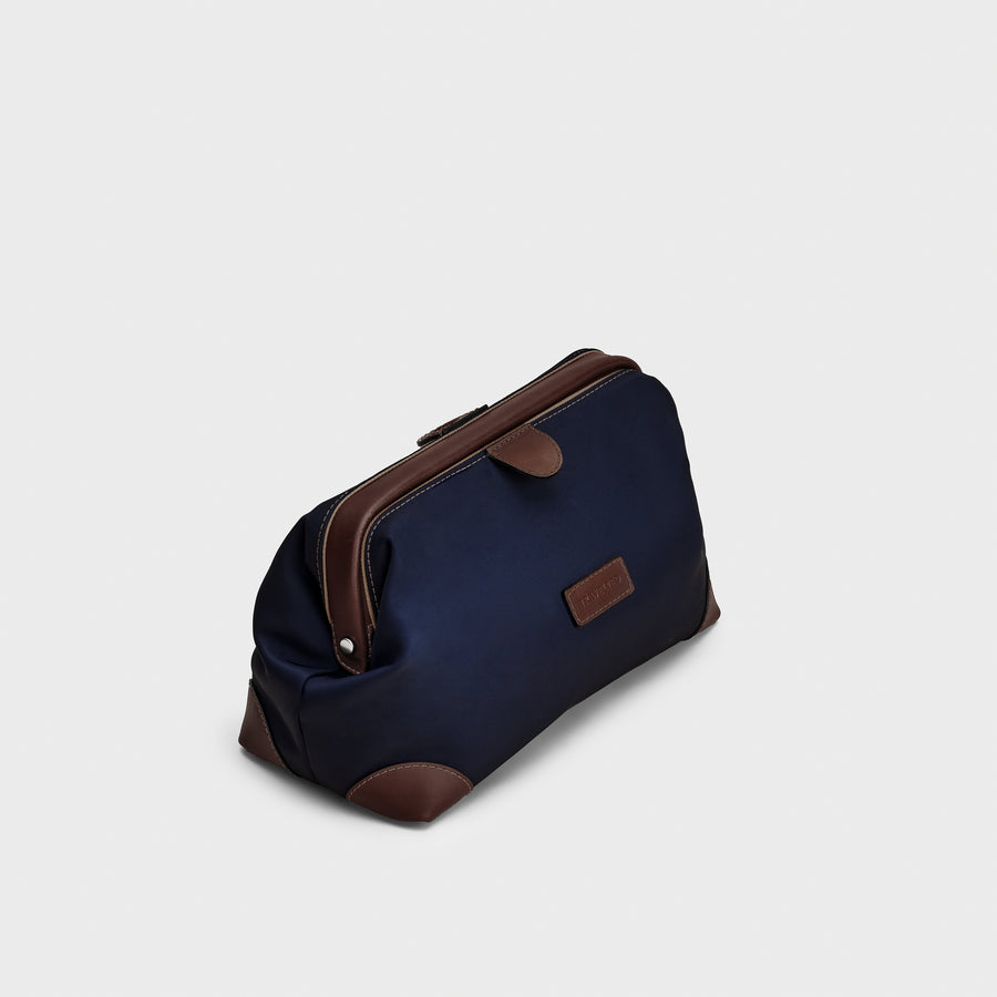 Toiletry Bag - Navy/Espresso