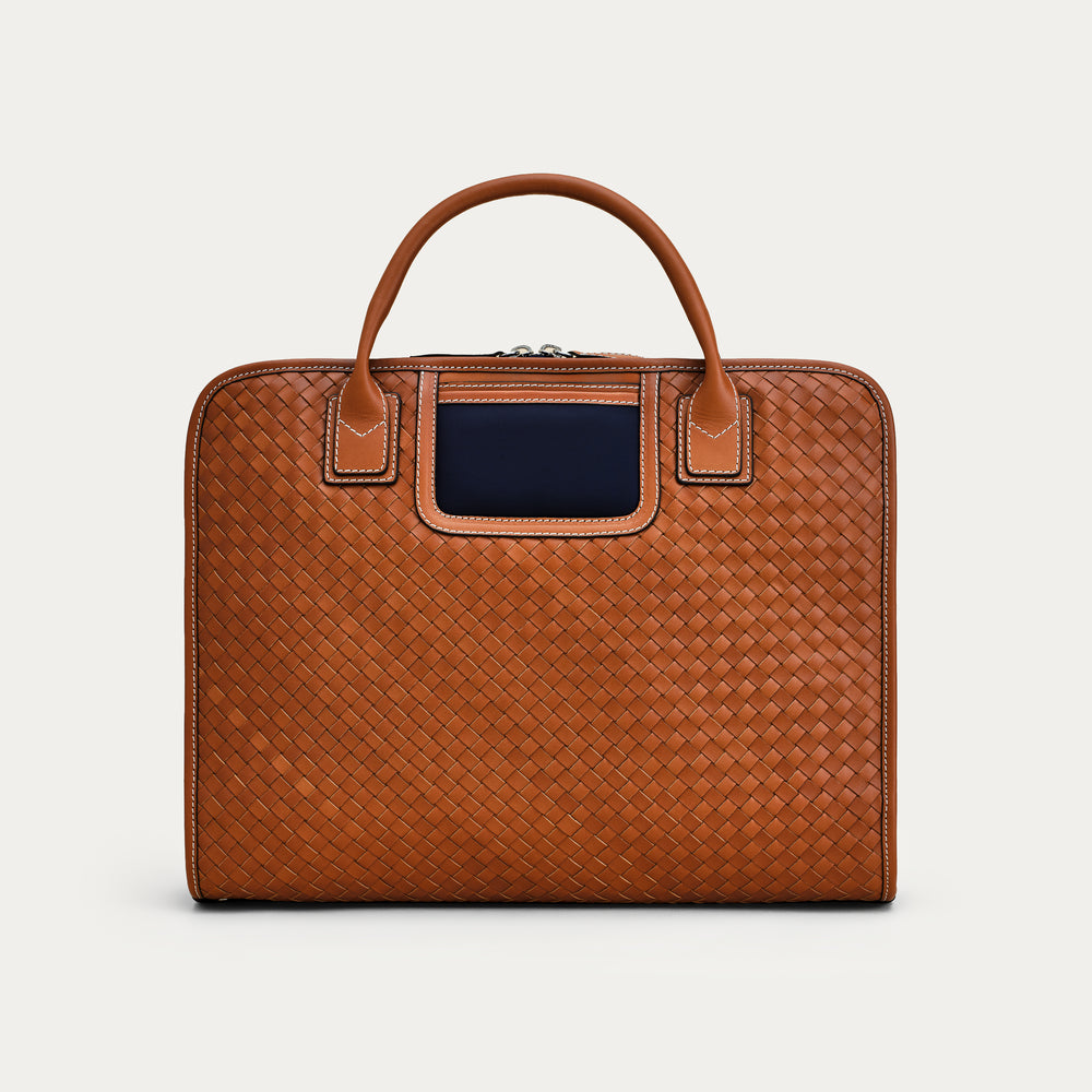 The Woven - Cognac/Navy
